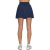 imageLASLULU Womens Tennis Skirt Pleated Athletic Workout Clothes Outfits Running Pickleball Golf Skorts Skirts with ShortsNavy Blue