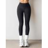 imageLASLULU Butt Lifting Workout Leggings for Women Spandex Butt Lifting High Waisted Athletic Gym Yoga Pants with Tummy ControlBlack Large