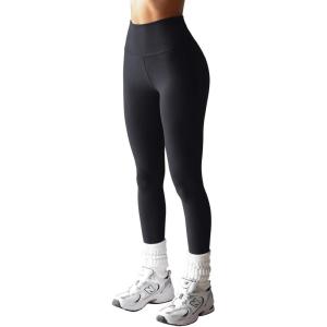 imageLASLULU Butt Lifting Workout Leggings for Women Spandex Butt Lifting High Waisted Athletic Gym Yoga Pants with Tummy ControlBlack Large