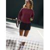 imageLASLULU Womenss Workout Tops Long Sleeve Lightweight Athletic Running Exercise Gym Yoga Hiking Tops ShirtsBurgundy