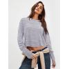 imageLASLULU Womenss Workout Tops Long Sleeve Lightweight Athletic Running Exercise Gym Yoga Hiking Tops ShirtsGrey