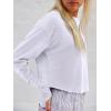 imageLASLULU Womenss Workout Tops Long Sleeve Lightweight Athletic Running Exercise Gym Yoga Hiking Tops ShirtsWhite