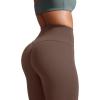 imageLASLULU Womens Fleece Lined Leggings Thermal Warm Winter Leggings for Women High Waisted Workout Yoga PantsCoffee