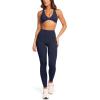 imageLASLULU Womens Fleece Lined Leggings Thermal Warm Winter Leggings for Women High Waisted Workout Yoga PantsNavy Blue