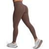 imageLASLULU Womens Fleece Lined Leggings Thermal Warm Winter Leggings for Women High Waisted Workout Yoga PantsCoffee