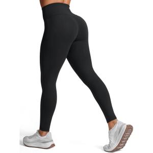imageLASLULU Womens Fleece Lined Leggings Thermal Warm Winter Leggings for Women High Waisted Workout Yoga PantsBlack