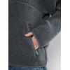 imageLASLULU Womens Half Zip Pullover Cropped Sweatshirts Sherpa Fleece Jacket Fuzzy Sweaters Cute Winter Jackets with PocketsDark Grey