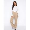 imageLASLULU Womens Wide Leg Sweatpants Baggy Straight Leg Sweatpants Y2K Dance Pants Gym Athletic Sweat Pants JoggersKhaki