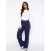 imageLASLULU Womens Wide Leg Sweatpants Baggy Straight Leg Sweatpants Y2K Dance Pants Gym Athletic Sweat Pants JoggersNavy Blue
