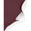 imageLASLULU Womens Longline Sports Bra Ribbed Seamless Wirefree Padded Tank Tops Medium Support Workout Casual Crop TopsRed Wine