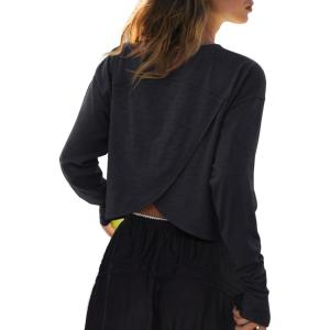 imageLASLULU Womenss Workout Tops Long Sleeve Lightweight Athletic Running Exercise Gym Yoga Hiking Tops ShirtsBlack