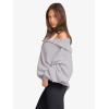 imageLASLULU Womens Half Zip Pullover Sweaters Oversized Long Sleeve Fall Winter Cozy Sweaters 2025 Trendy Clothes OutfitsLight Grey
