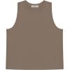 imageLASLULU Womens Crop Tops Sleeveless Workout Tops Halter Neck Cropped Tank Flowy Athletic Shirts Muscle TankLight Coffee