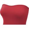 imageLASLULU Womens Sexy Tube Top Backless Strapless Bandeau Sleeveless Summer Y2K Cute Going Out Basic Crop Tank TopRed