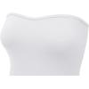 imageLASLULU Womens Sexy Tube Top Backless Strapless Bandeau Sleeveless Summer Y2K Cute Going Out Basic Crop Tank TopWhite
