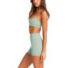 image:imageLASLULU Womens Adjustable Spaghetti Straps Sports Bra Square Neck Wireless Padded Workout Yoga Crop TopsSage Green