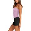 image:imageLASLULU Sports Bras for Women Square Neck Padded Adjustable Spaghetti Strap Backless Sleeveless Workout Long Tank TopsLight Pink