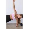 image:imageLASLULU Womens Double Layered Sports Bra Adjustable Spaghetti Straps Sexy Scoop Neck Wireless Padded Workout Yoga Crop TopsLight Pink