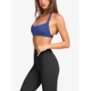 image:imageLASLULU Halter Sports Bras for Women Scoop Neck Workout Tops Padded Sleeveless Open Back Yoga Crop Gym Tank TopsKlein Blue