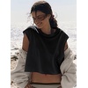 image:imageLASLULU Womens Athletic Open Back Short Sleeve TShirtBlack