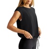 image:imageLASLULU Womens Athletic Open Back Short Sleeve TShirtBlack