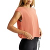 image:imageLASLULU Womens Athletic Open Back Short Sleeve TShirtOrange