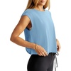 image:imageLASLULU Womens Athletic Open Back Short Sleeve TShirtSky Blue