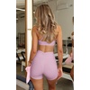 image:imageLASLULU Womens Sports Bra Sexy Spaghetti Strap Backless Bra Workout Gym Yoga Bras Tops Padded Sport BrasLight Pink