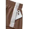 image:imageLASLULU Womens Running Shorts Contrast Color Biker Athletic Workout Summer Gym Shorts Quick Dry with Zip PocketBrown