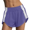 image:imageLASLULU Womens Running Shorts Contrast Color Biker Athletic Workout Summer Gym Shorts Quick Dry with Zip PocketPurple