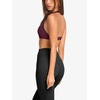 image:imageLASLULU Womens Halter Sports Bras Scoop Neck Workout Tops Padded BacklessBurgundy