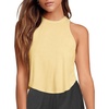 image:imageLASLULU Womens Crop Tops Sleeveless Workout Tops Halter Neck Flowy Athletic Shirts Cropped Tank Muscle TankPale Yellow