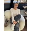 image:imageLASLULU Womens Bell Long Sleeve Top Boat Neck Shirts XSXL  Flare SleeveSlim Fitted Basic TopCropGoing Out TopsWorkoutAthleticYoga2026 TrendyY2KCasualCute Fall Winter TopApricot