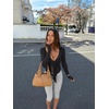 image:imageLASLULU Womens Tie Front Pilates Wrap Tops Long Sleeve Shrug Cardigan  Tie Front Wrap Shrug Top with Sexy V NeckLong Sleeve Workout Bolero Cardigan for PilatesYogaBalletGym Daily WearBlack