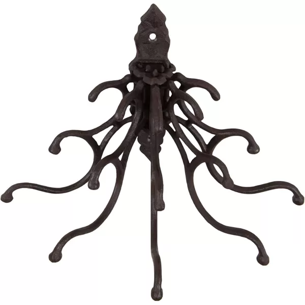 Creative CoOp Antique Cast Iron Wall Hooks in Rust FinishRust