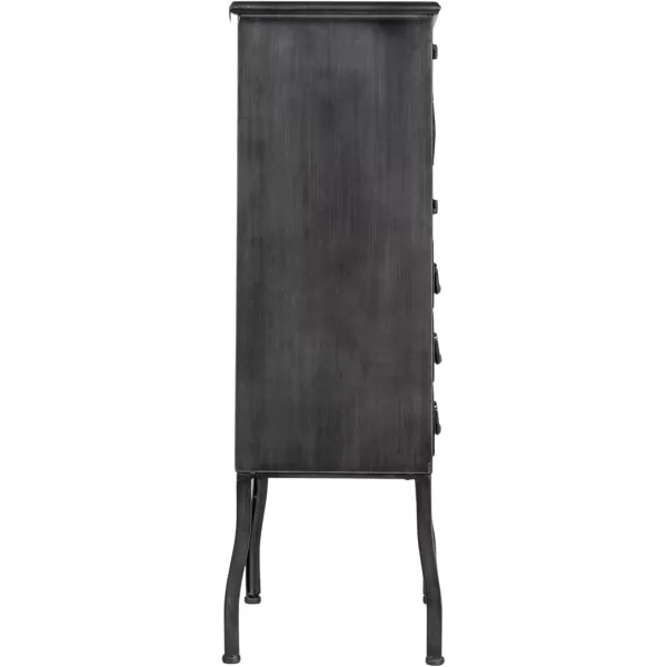 Creative CoOp Metal Cabinet with 3 DrawersBlack