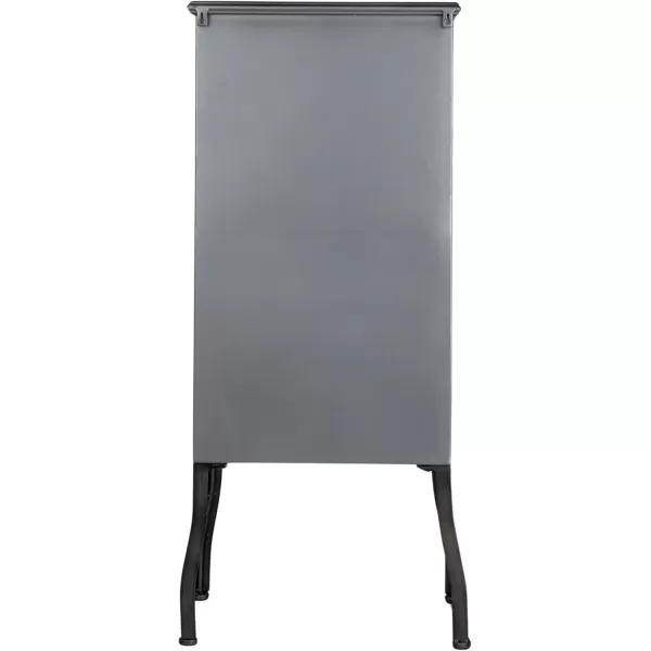 Creative CoOp Metal Cabinet with 3 DrawersBlack