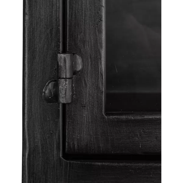 Creative CoOp Metal Cabinet with 3 DrawersBlack