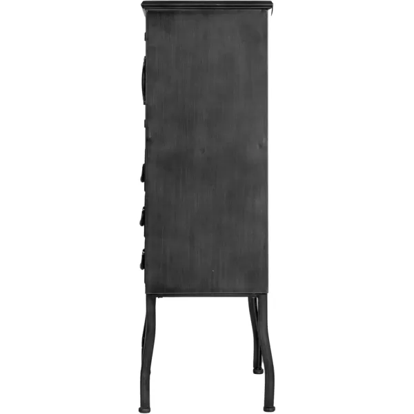 Creative CoOp Metal Cabinet with 3 DrawersBlack