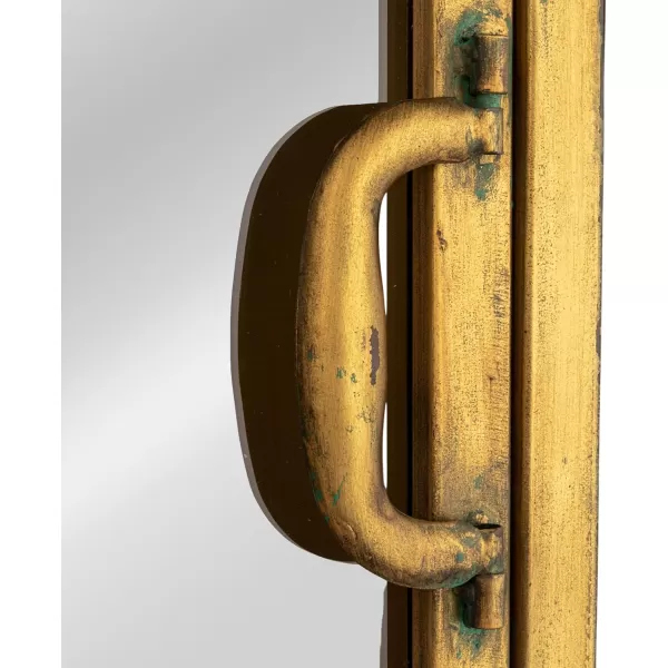 Creative CoOp Metal Cabinet with 3 DrawersGold