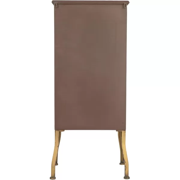 Creative CoOp Metal Cabinet with 3 DrawersGold