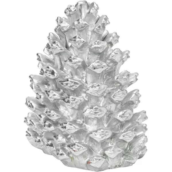 Creative CoOp Pinecone Shaped Resin Bookends Set of 2 PiecesSilver