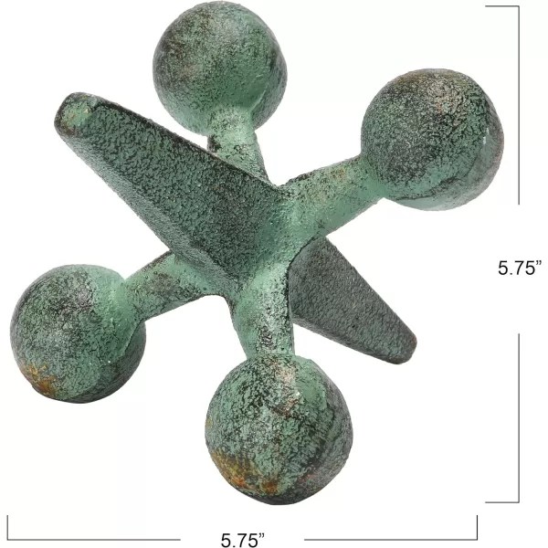 Retro Decorative Cast Iron Jack FigurinePatina