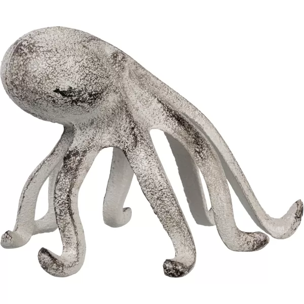 Creative CoOp Eclectic Cast Iron Octopus Figurine PhoneTablet Holder Dark BrownWhitewashed