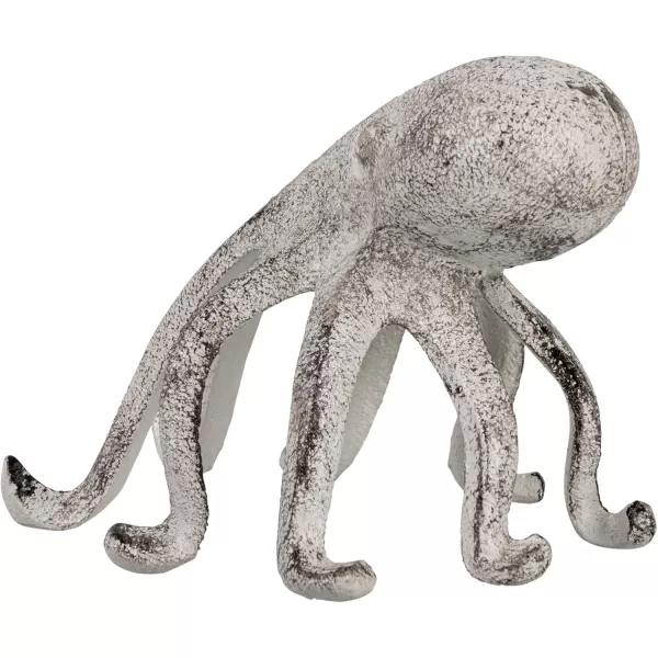Creative CoOp Eclectic Cast Iron Octopus Figurine PhoneTablet Holder Dark BrownWhitewashed