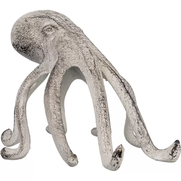 Creative CoOp Eclectic Cast Iron Octopus Figurine PhoneTablet Holder Dark BrownWhitewashed