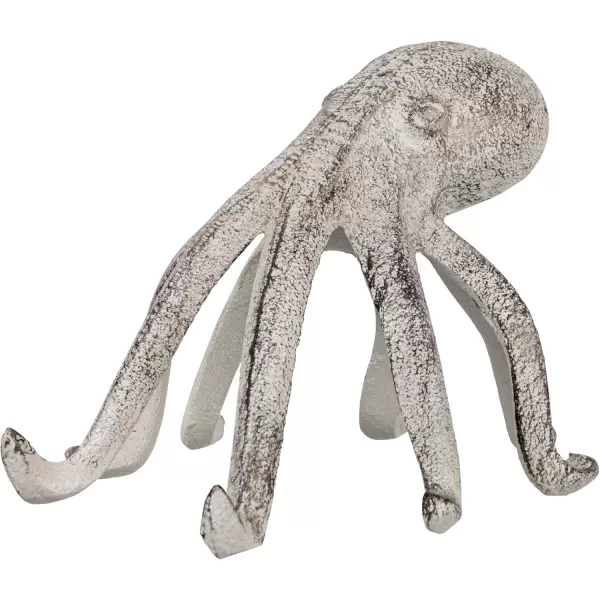 Creative CoOp Eclectic Cast Iron Octopus Figurine PhoneTablet Holder Dark BrownWhitewashed