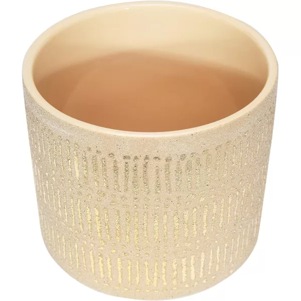 Creative CoOp Gold Stoneware Set of 2 Planter Sand