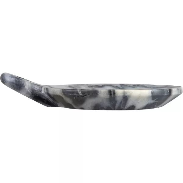 Creative CoOp HandCarved Marble Handle Grey Dish 6quotGray