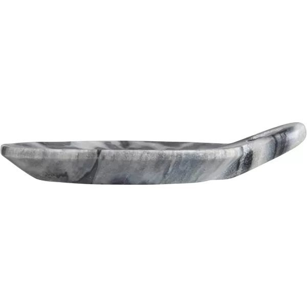 Creative CoOp HandCarved Marble Handle Grey Dish 6quotGray